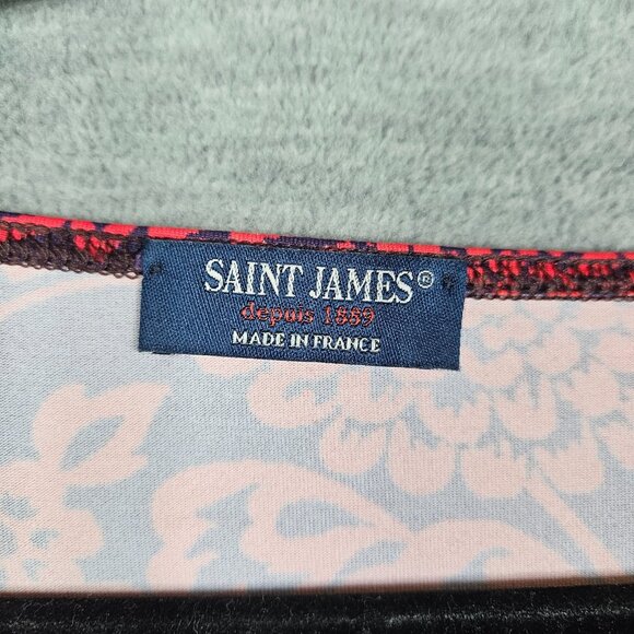 Saint James Floral Printed Size 10 3/4 Sleeve Boat Neck Tee - Picture 7 of 9